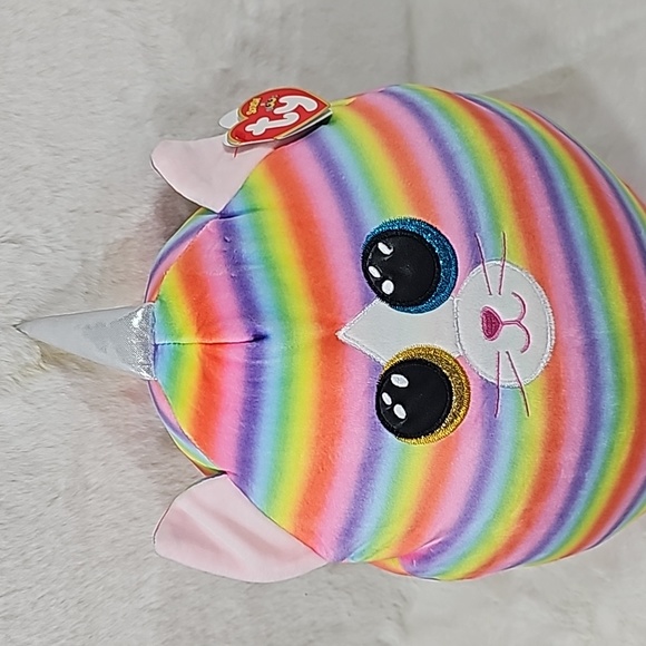 Ty Inc Squish A Boos Multicolor Heather the Cat Plush Toy 14" - Picture 4 of 7